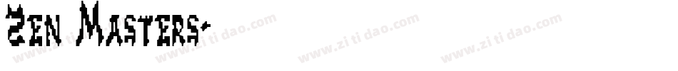Zen Masters字体转换